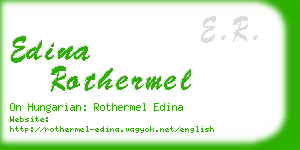 edina rothermel business card
